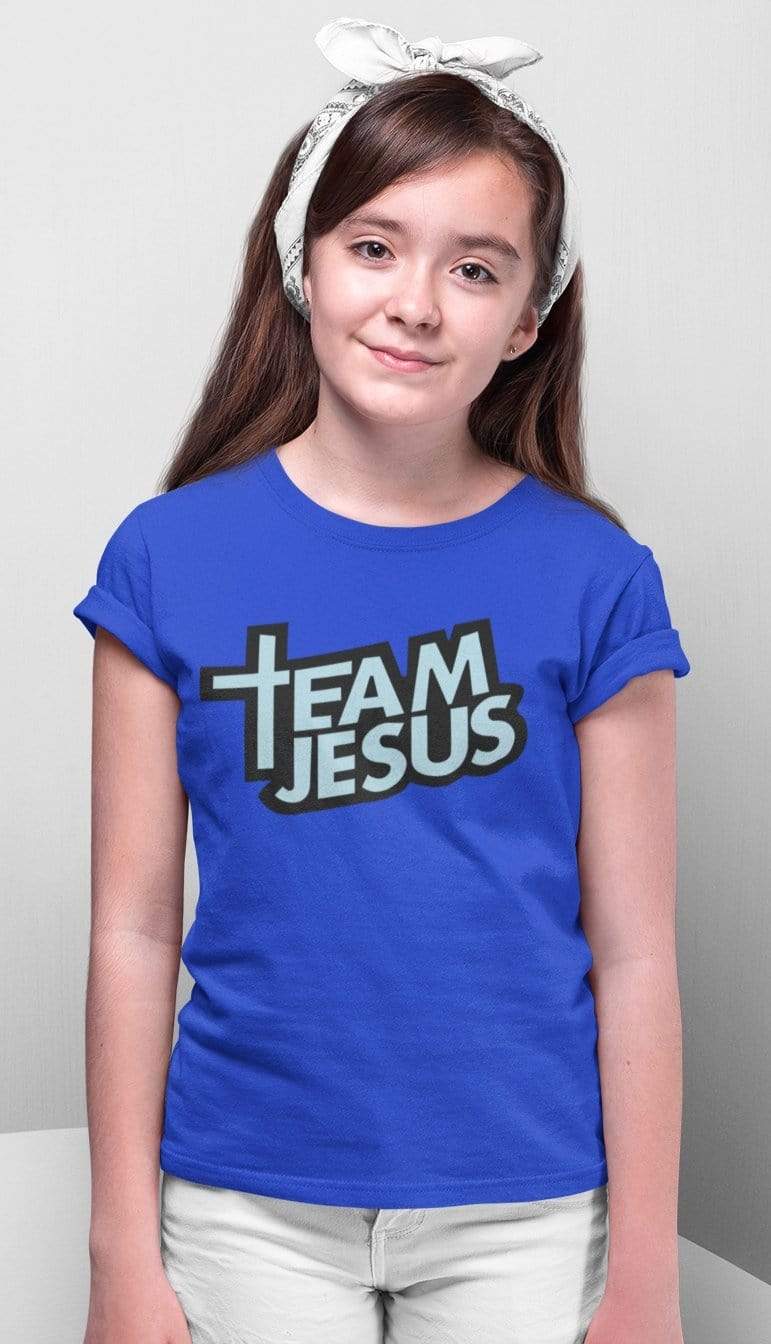 Living Words Girl Round Neck Tshirt 0-11M / Royal Blue Team Jesus
