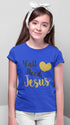 Living Words Girl Round Neck Tshirt 0-11M / Royal Blue Y'all need jesus