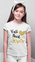 Living Words Girl Round Neck Tshirt 0-11M / White Y'all need jesus