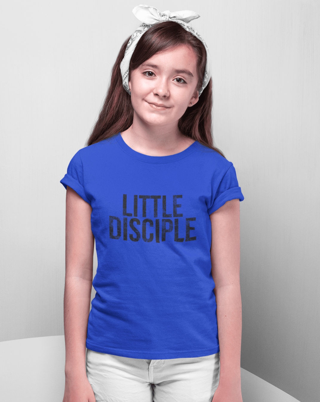 Living Words Girl Round Neck Tshirt 0-12M / Royal Blue LITTLE DISCIPLE