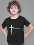 Living Words Kids Round Neck T Shirt Boy / 0-12 Mn / Black Amazing Grace - Cross