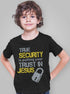 Living Words Kids Round Neck T Shirt Boy / 0-12 Mn / Black True security