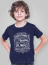 Living Words Kids Round Neck T Shirt Boy / 0-12 Mn / Navy Blue Everything possible