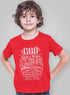 Living Words Kids Round Neck T Shirt Boy / 0-12 Mn / Red For God so loved