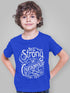 Living Words Kids Round Neck T Shirt Boy / 0-12 Mn / Royal Blue Be strong