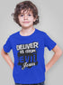 Living Words Kids Round Neck T Shirt Boy / 0-12 Mn / Royal Blue Deliver us from evil