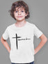 Living Words Kids Round Neck T Shirt Boy / 0-12 Mn / White Amazing Grace - Cross