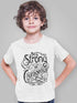 Living Words Kids Round Neck T Shirt Boy / 0-12 Mn / White Be strong