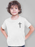 Living Words Kids Round Neck T Shirt Boy / 0-12 Mn / White Cross