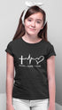 Living Words Kids Round Neck T Shirt Girl / 0-12 Mn / Black Faith Hope Love