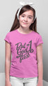 Living Words Kids Round Neck T Shirt Girl / 0-12 Mn / Pink (Girls only) Put God #1