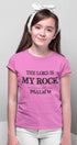 Living Words Kids Round Neck T Shirt Girl / 0-12 Mn / Pink (Girls only) The Lord is my Rock - Psalm 18