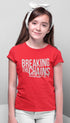 Living Words Kids Round Neck T Shirt Girl / 0-12 Mn / Red Breaking the chains
