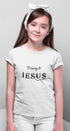 Living Words Kids Round Neck T Shirt Girl / 0-12 Mn / White I belong to Jesus