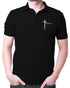 Living Words Men Polo T Shirt S / Black Amazing Grace Cross - Polo T Shirt