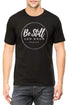 Living Words Men Round Neck T Shirt S / Black Be Still - Christian T-shirt