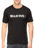Living Words Men Round Neck T Shirt S / Black Believer 2 - Christian T-Shirt