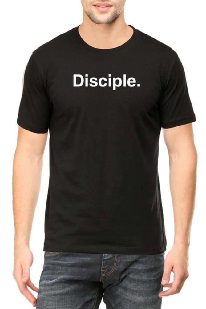 Living Words Men Round Neck T Shirt S / Black Disciple - Christian T-shirt