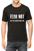 Living Words Men Round Neck T Shirt S / Black Fear Not - Christian T-Shirt