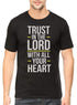 Living Words Men Round Neck T Shirt S / Black Trust in the Lord with all your heart - Christian T-Shirt