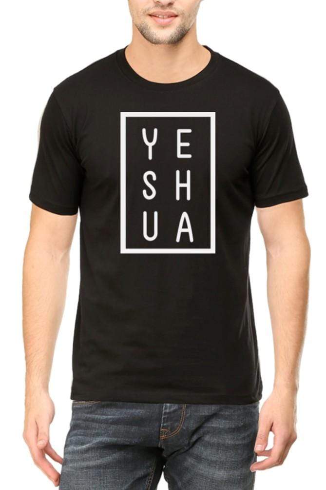 Living Words Men Round Neck T Shirt S / Black YESHUA - Christian T-Shirt