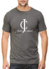 Living Words Men Round Neck T Shirt S / Charcoal Melange Jesus Christ - Christian T-Shirt