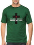 Living Words Men Round Neck T Shirt S / Green Blood donor - Christian T-Shirt