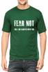 Living Words Men Round Neck T Shirt S / Green Fear Not - Christian T-Shirt