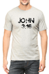 Living Words Men Round Neck T Shirt S / Grey John 3 16 - Christian T-Shirt