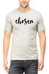 Living Words Men Round Neck T Shirt S / Grey Melange Chosen - Christian T-shirt
