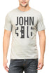 Living Words Men Round Neck T Shirt S / Grey Melange JOHN 3:16 - Christian T-Shirt
