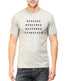 Living Words Men Round Neck T Shirt S / Grey Melange Rescued,Redemeed,Restored - Christian T-Shirt