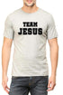 Living Words Men Round Neck T Shirt S / Grey Melange TEAM JESUS - Christian T-Shirt