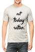 Living Words Men Round Neck T Shirt S / Grey Not Today Satan - Christian T-Shirt