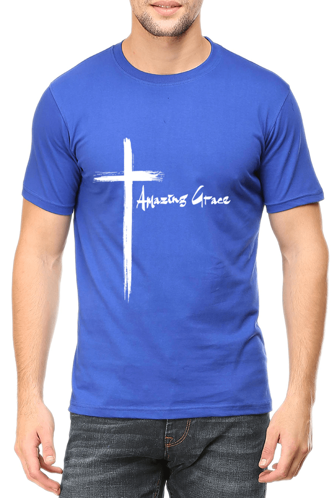 Amazing Grace Cross - Christian T-Shirt with Powerful Message – Living Words
