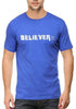 Living Words Men Round Neck T Shirt S / Light Blue Believer 2 - Christian T-Shirt