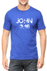 Living Words Men Round Neck T Shirt S / Light Blue John 3 16 - Christian T-Shirt