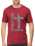 Living Words Men Round Neck T Shirt S / Maroon Prayer Warrior - Christian T-Shirt