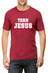 Living Words Men Round Neck T Shirt S / Maroon TEAM JESUS - Christian T-Shirt
