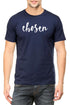 Living Words Men Round Neck T Shirt S / Navy Blue Chosen - Christian T-shirt
