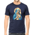Living Words Men Round Neck T Shirt S / Navy Blue Mother Mary