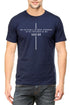 Living Words Men Round Neck T Shirt S / Navy Blue MY FAITH WILL BE MADE STRONGER - Christian T-Shirt