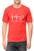 Living Words Men Round Neck T Shirt S / Red Faith Hope Love - Christian T-Shirt