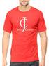 Living Words Men Round Neck T Shirt S / Red Jesus Christ - Christian T-Shirt