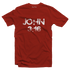 Living Words Men Round Neck T Shirt S / Red John 3 16 - Christian T-Shirt
