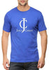 Living Words Men Round Neck T Shirt S / Royal Blue Jesus Christ - Christian T-Shirt