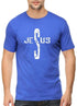 Living Words Men Round Neck T Shirt S / Royal Blue Jesus - Christian T-Shirt