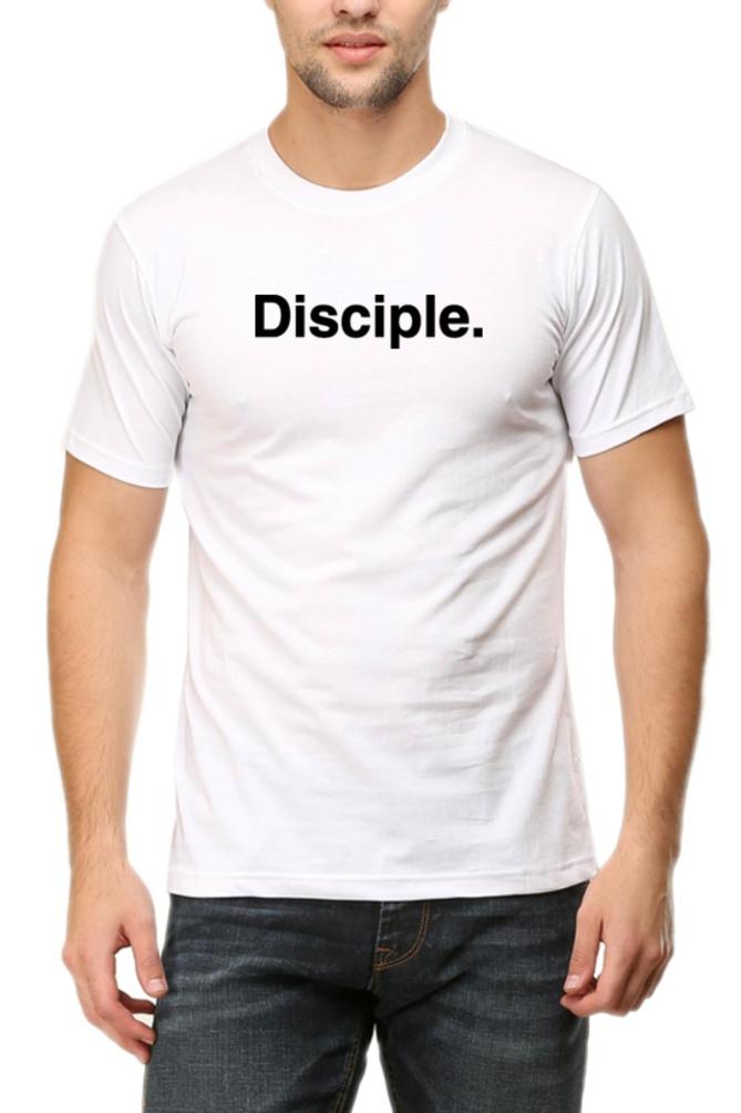 Living Words Men Round Neck T Shirt S / White Disciple - Christian T-shirt