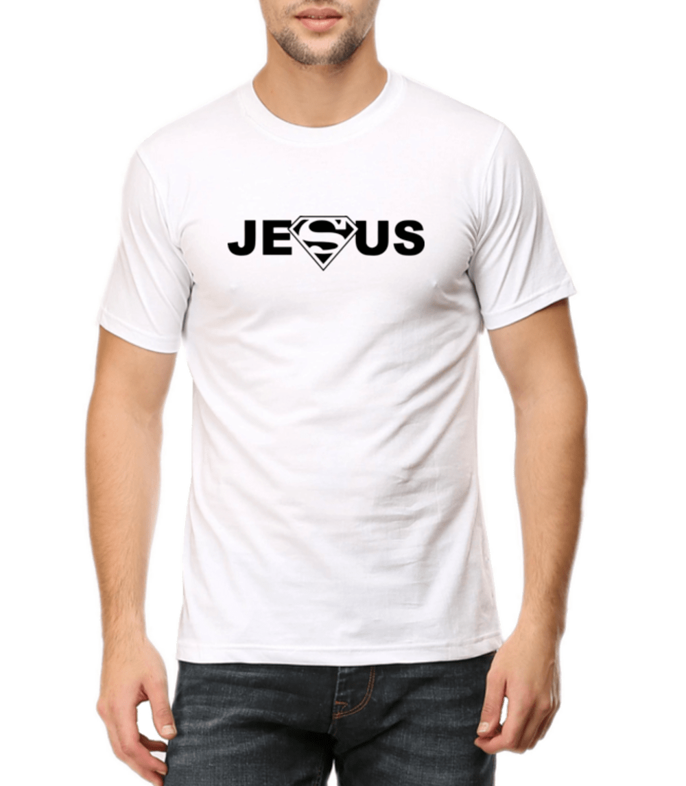 Living Words Men Round Neck T Shirt S / White JESUS - CHRISTIAN T-SHIRT