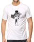 Living Words Men Round Neck T Shirt S / White Jesus Cross